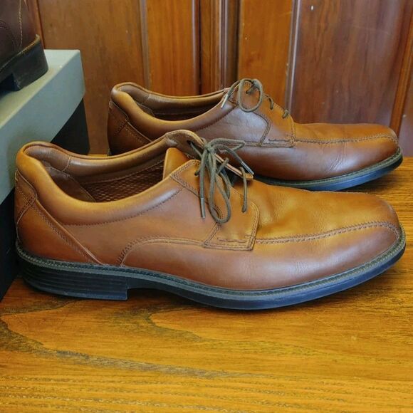 Johnston & Murphy XC-4 Stanton LAMB Run-Off Shoes Waterproof US 13M Tan VGC - Picture 3 of 7